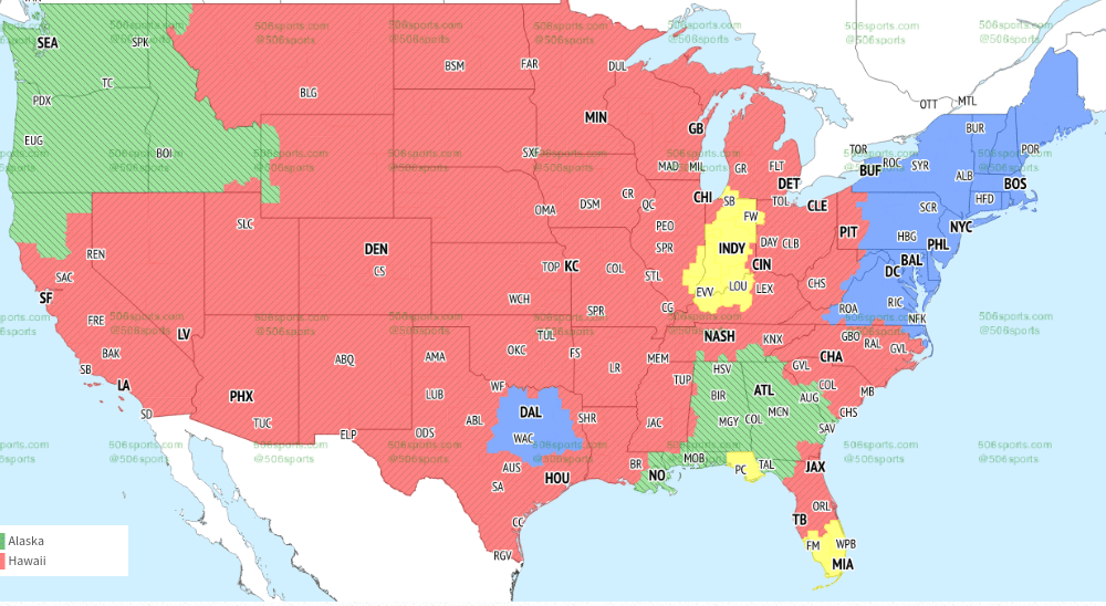 NFL Games Today: TV Schedule & Broadcast Map for October 2024