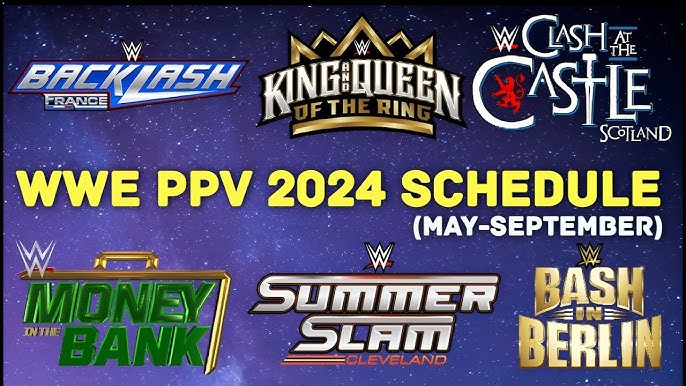 Upcoming WWE 2024 PPVs: Full Schedule and Event Highlights