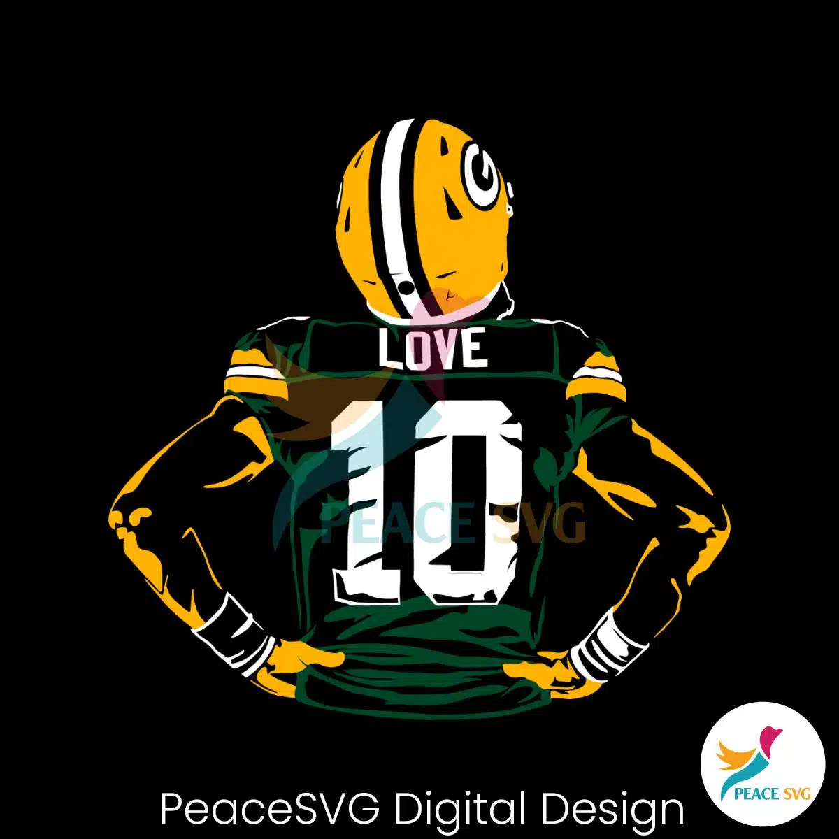 Green Bay Packers Jordan Love SVG: Perfect for Cricut & Silhouette Projects