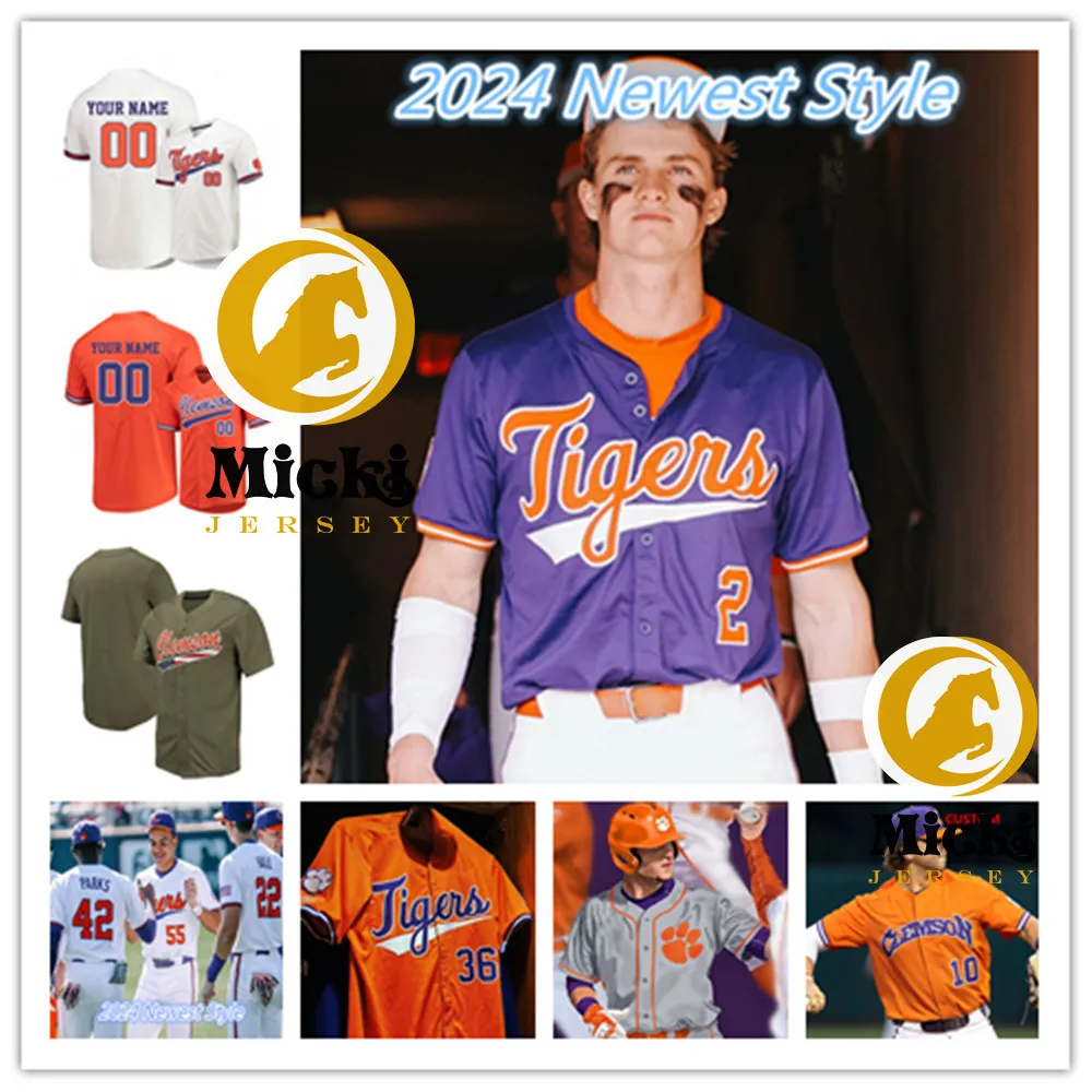 Cam Cannarella Jersey - Official Clemson Tigers 10 Baseball Jersey for Men