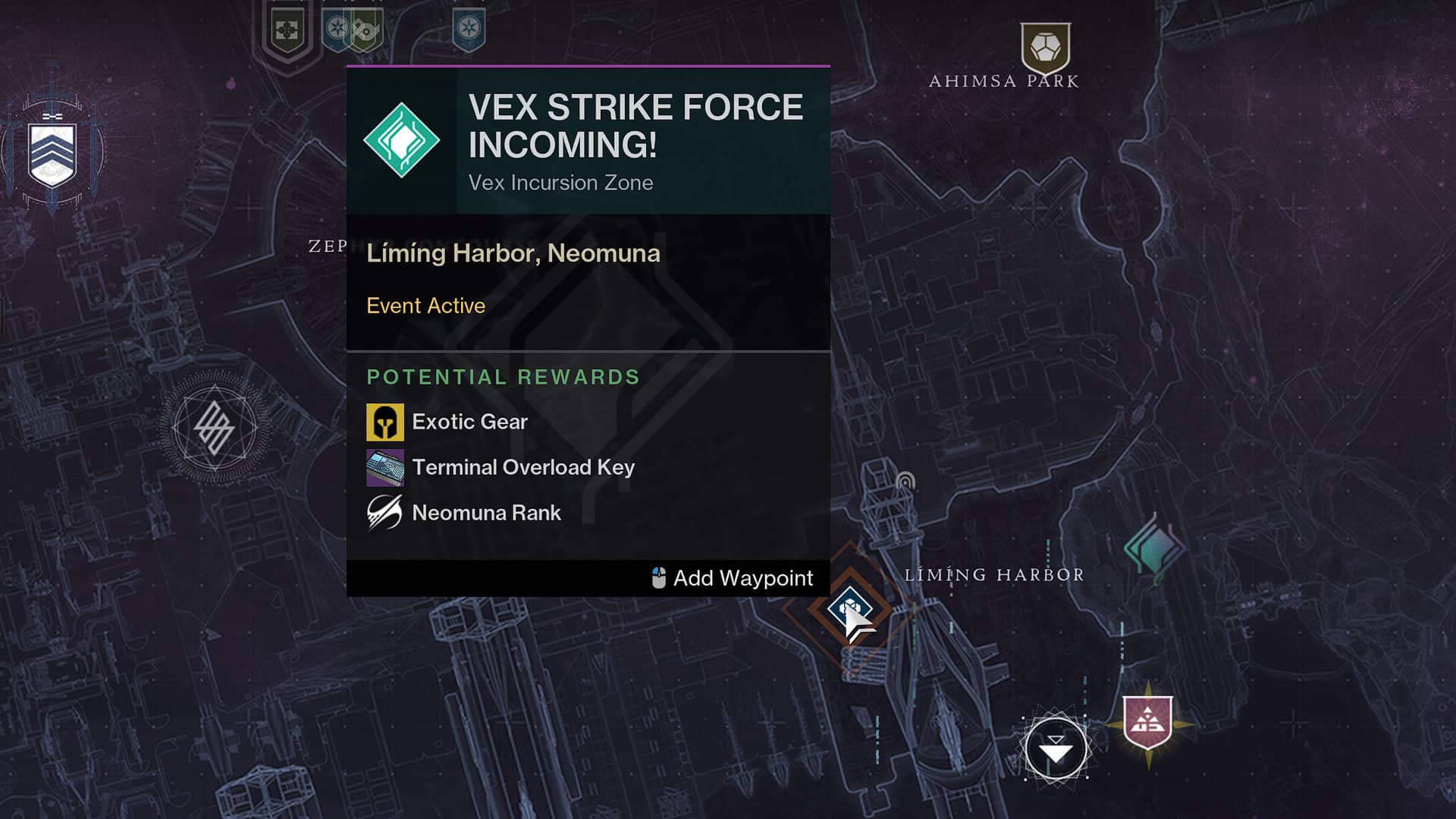 Complete Destiny 2 Neomuna Public Event Tracker: Vex Strike Force & More