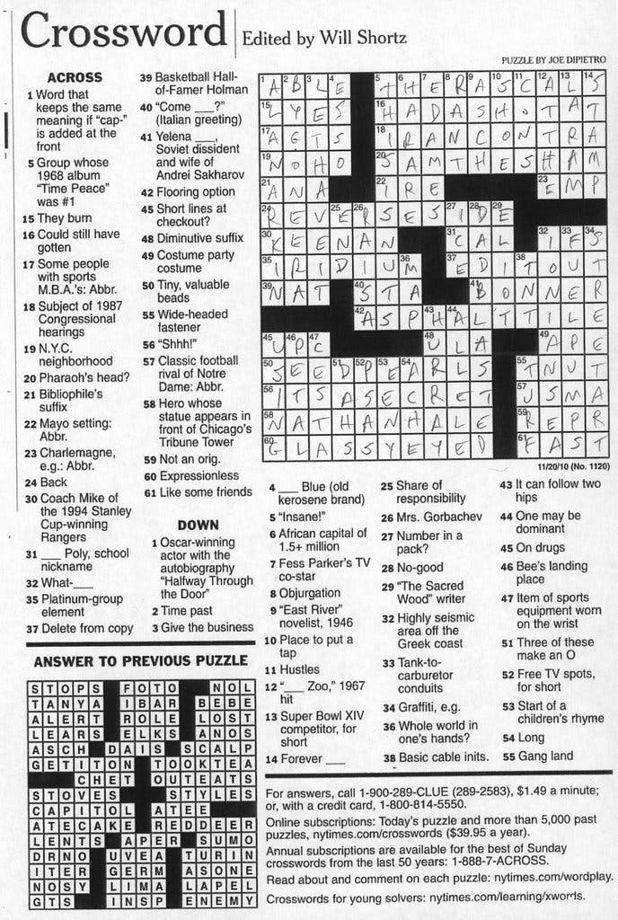 Yearly Record NYT Crossword: Can You Beat the Best Time?