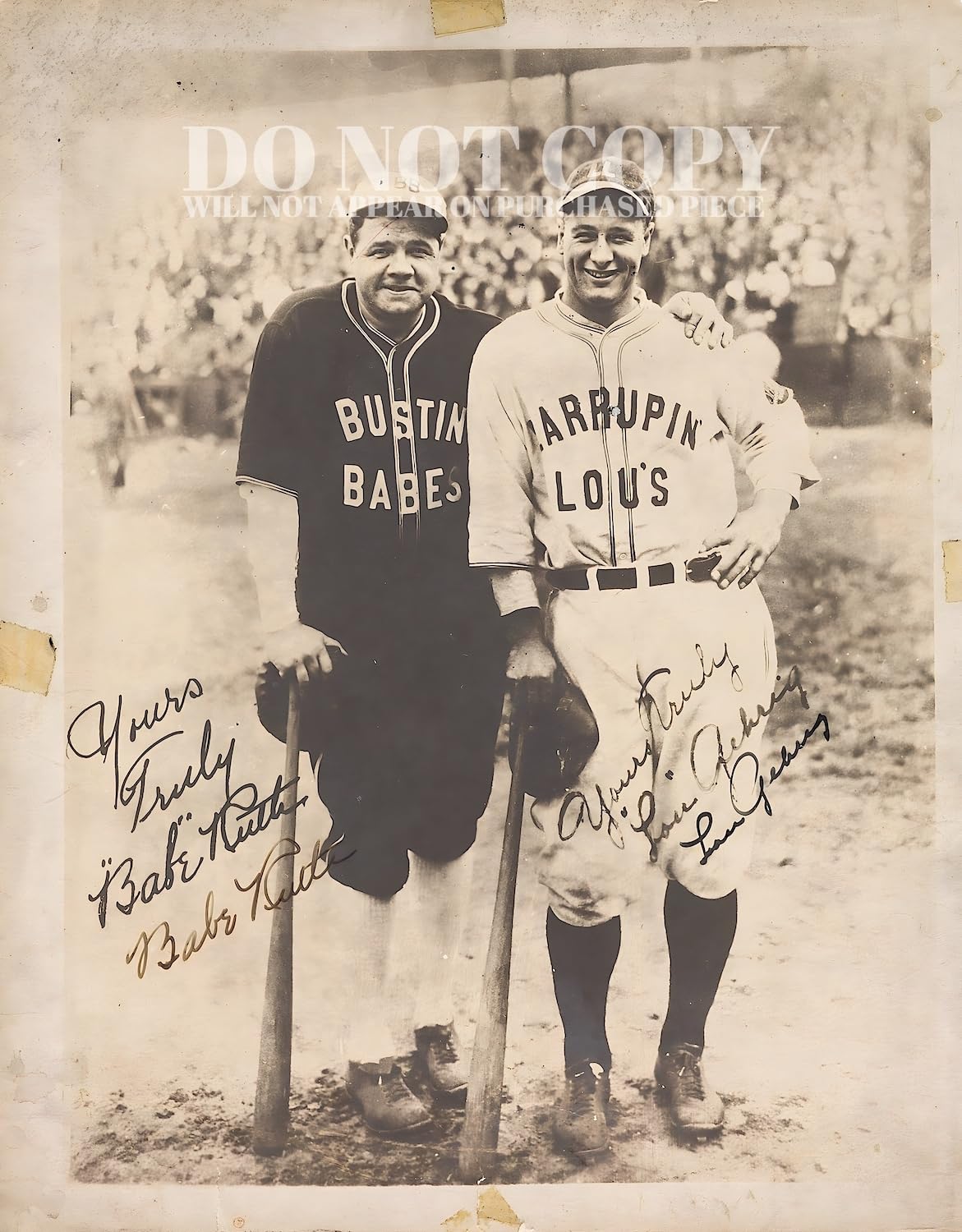 Where can I find a picture of Lou Gehrig and Babe Ruth (easy tips)