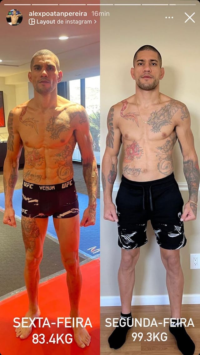 Alex Pereira Walk Around Weight: The Truth Revealed