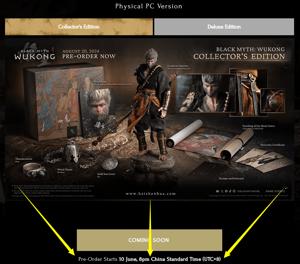 Black Myth Wukong Deluxe Edition Pre Order: What You Need to Know