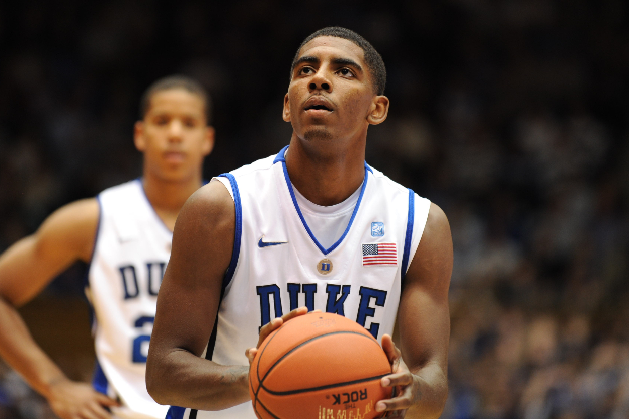 How many games did Kyrie play for Duke (injury limited his time, discover how many games)