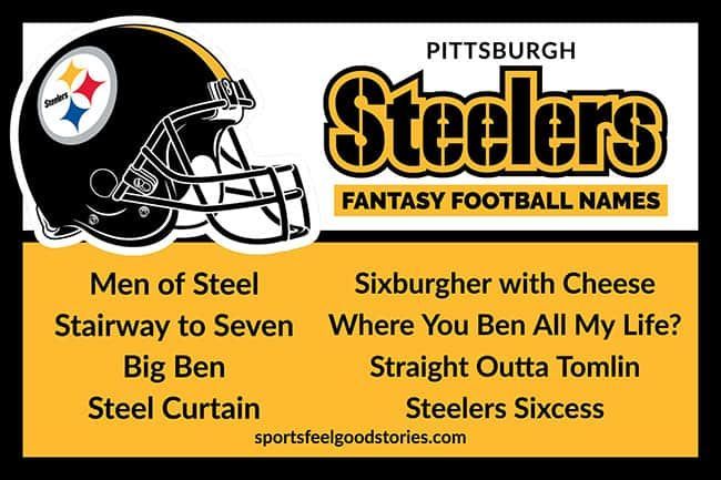 Creative Fantasy Football Steelers Names That Will Intimidate