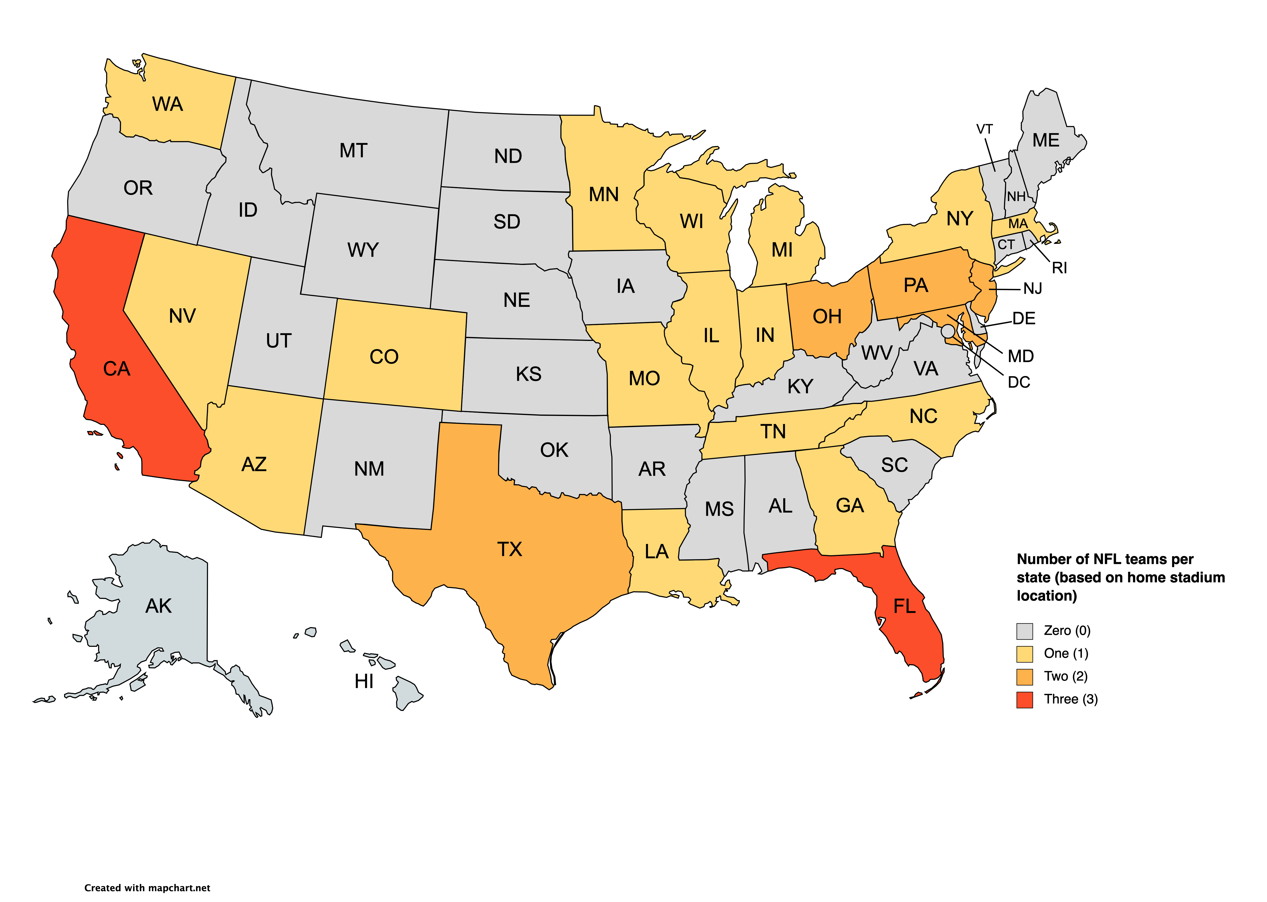 Is Your State NFL-Free? Check What States Dont Have an NFL Team