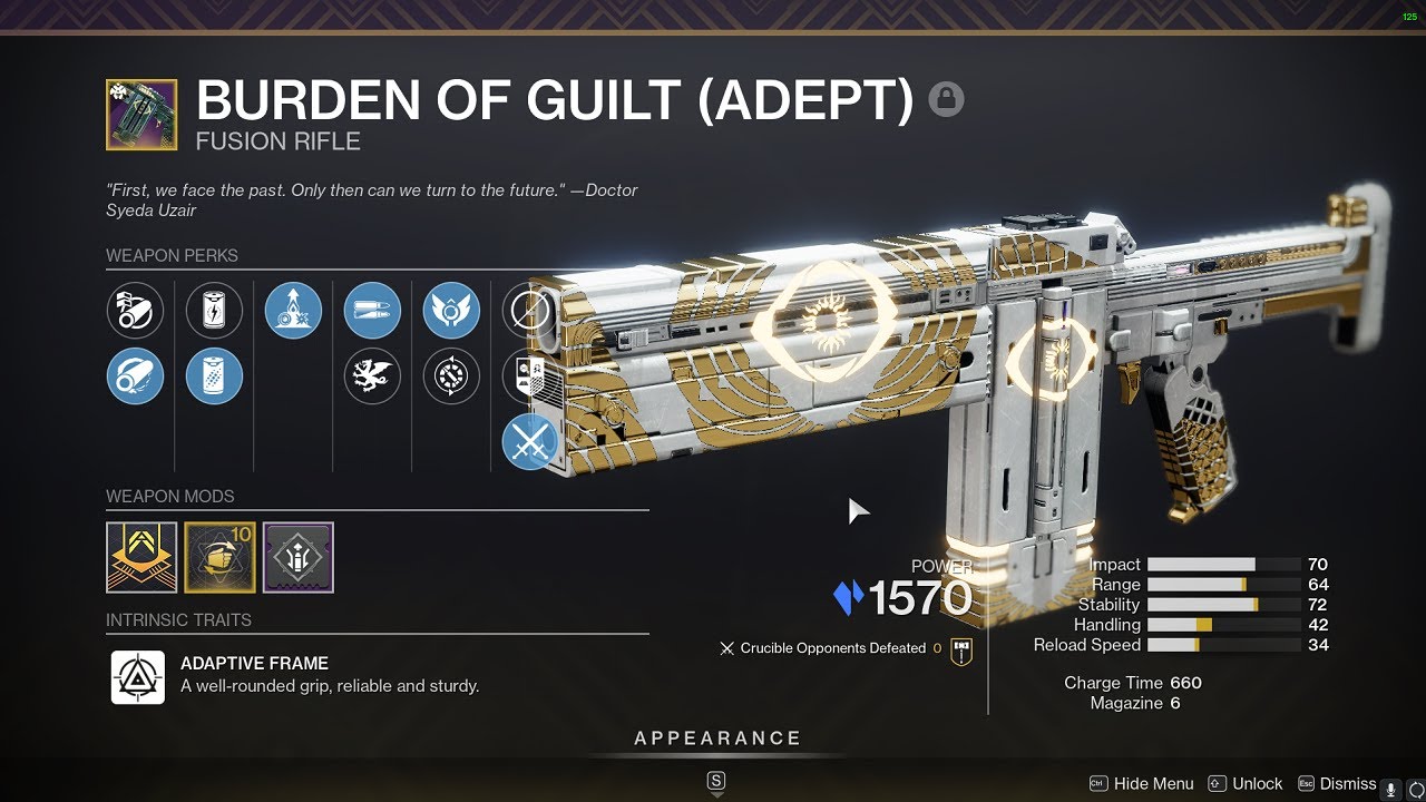 Unlocking the Burden of Guilt PVP God Roll: A Must-Have Guide