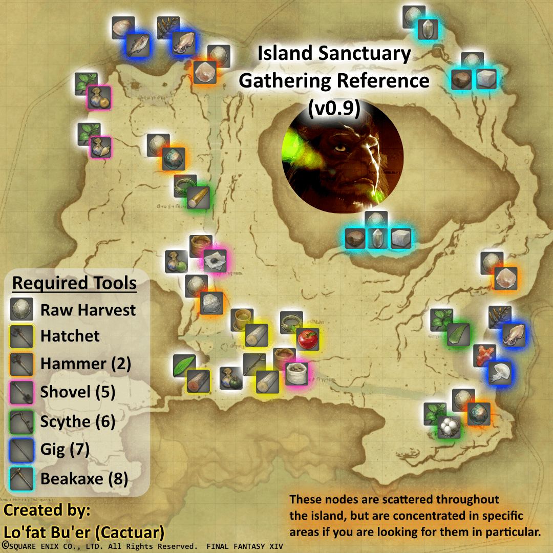 FF14 Island Sanctuary: Where to Find All Gathering Log Items