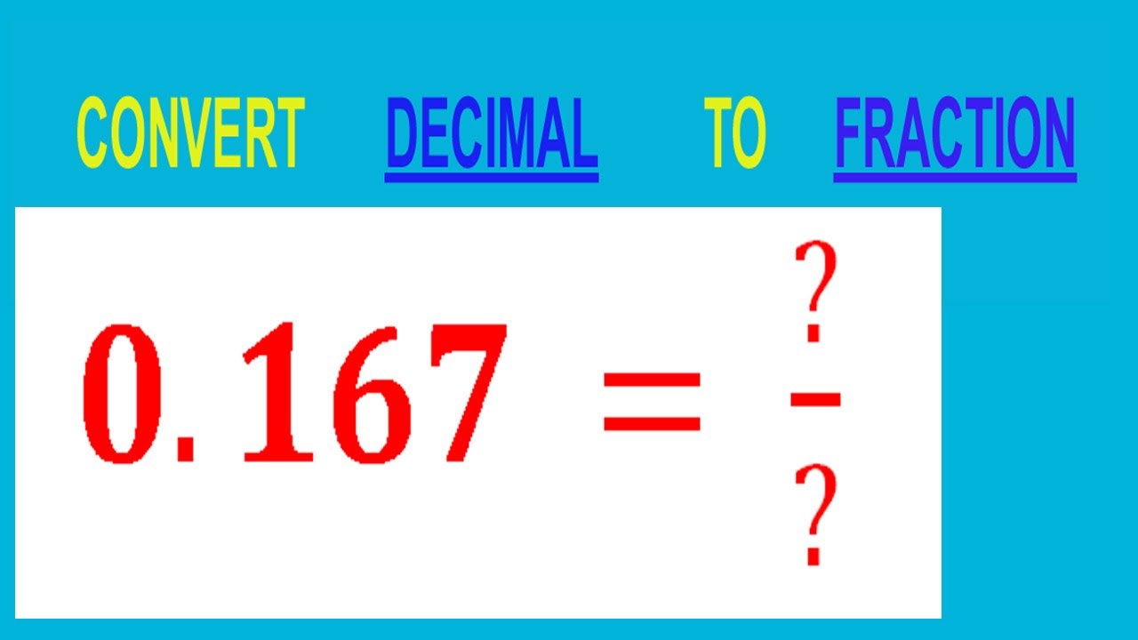 Easy ways to figure out 0.167 as a percent: Make decimal conversions a breeze.