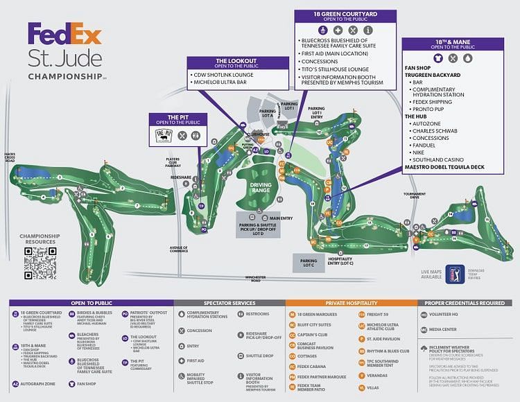 get your tpc southwind course map here (easy tips