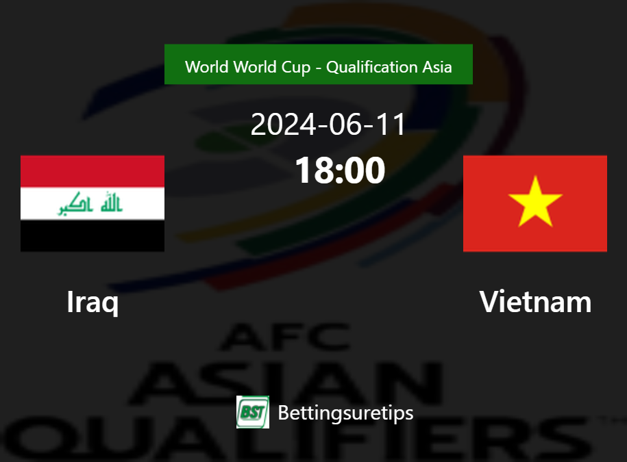 Iraq vs Vietnam Prediction: Our Top Picks and Match Odds