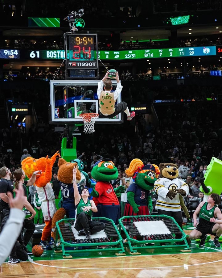 Meet the Boston Celtics Lucky Mascot and Get Good Luck.