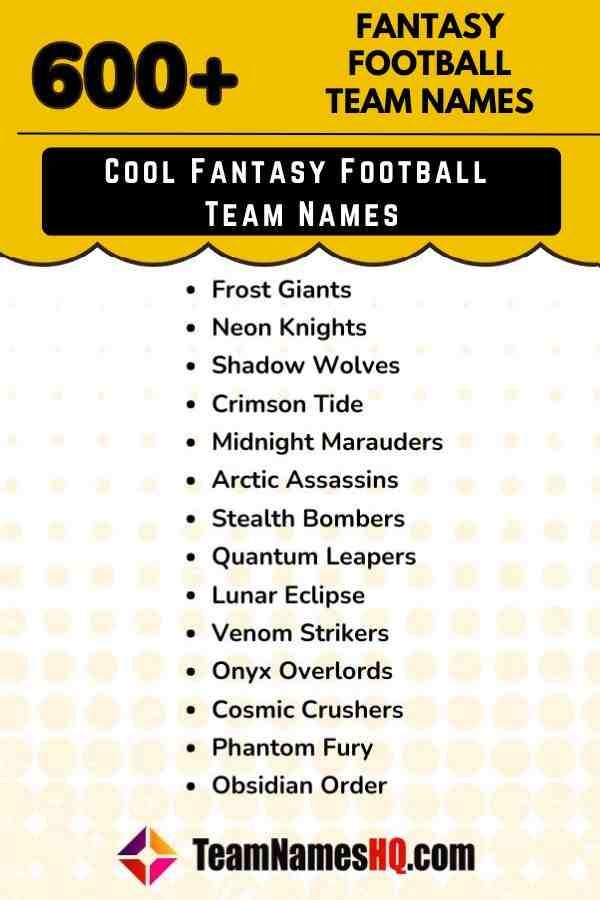 Creative Fantasy Football Team Names for Women Players