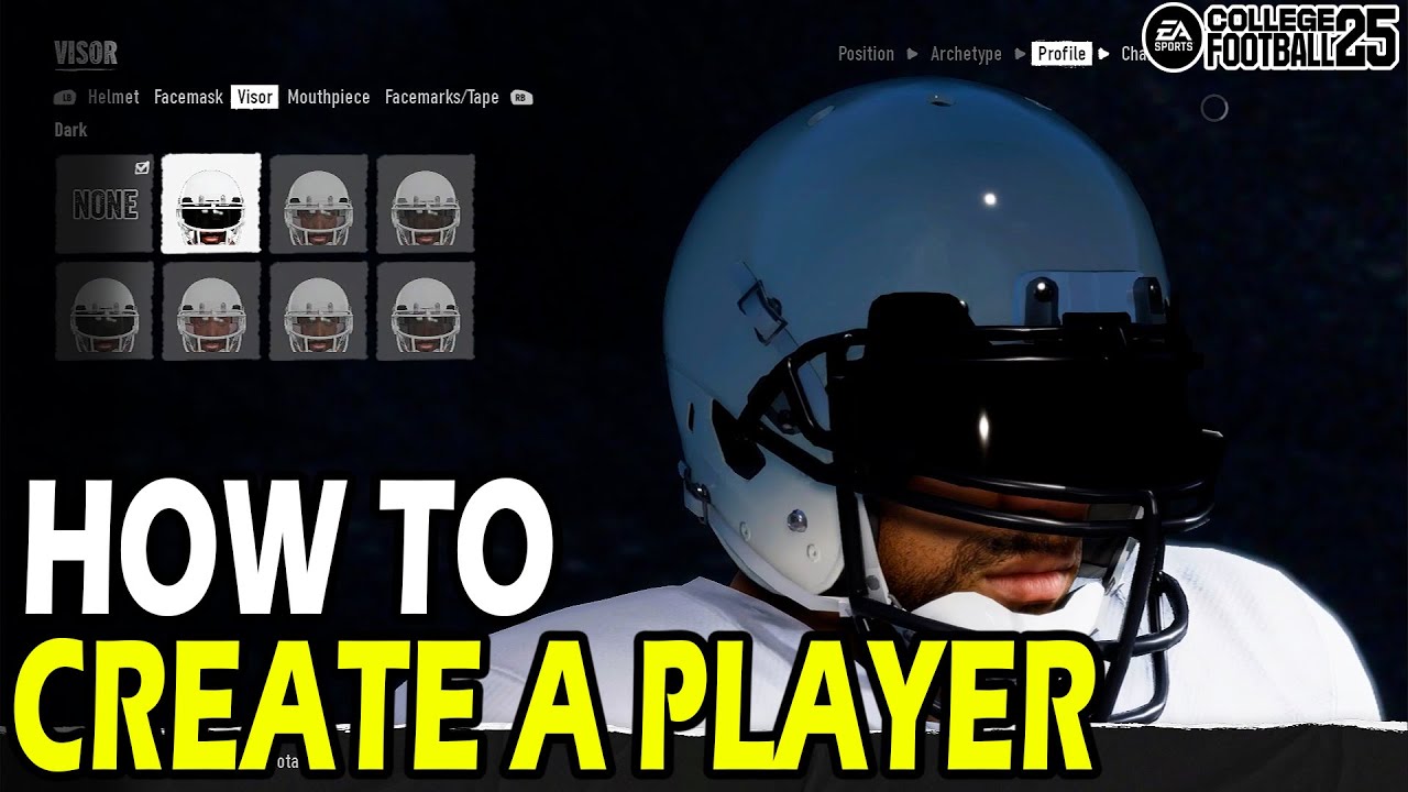 Step-by-Step: How to Create Your Player in College Football 25