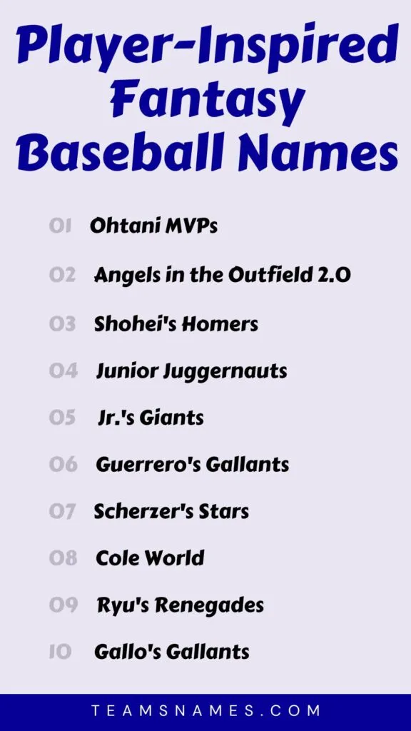 Fantasy Baseball Team Names Generator: Create Funny and Unique Team Names Instantly!