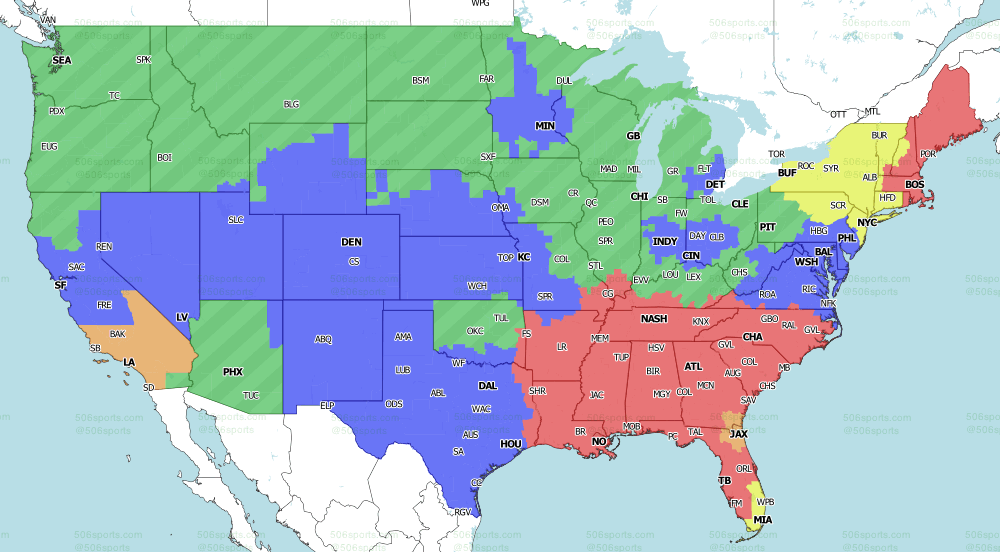 Where to Watch the Games: NFL Week 7 TV Map 2023