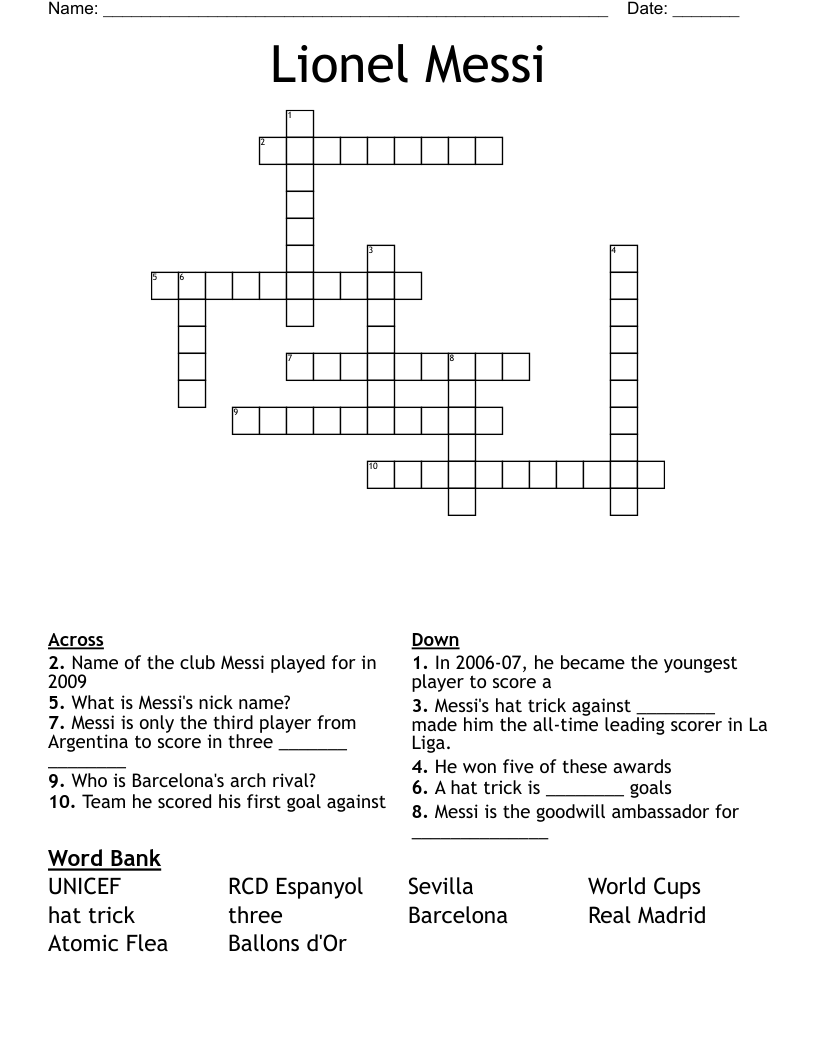 Find Lionel Messi 2023 Award Crossword Answers Here (Quick and Easy Tips)