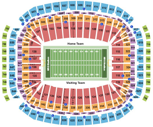 Where to Sit at NRG? Check the Club Level Map!