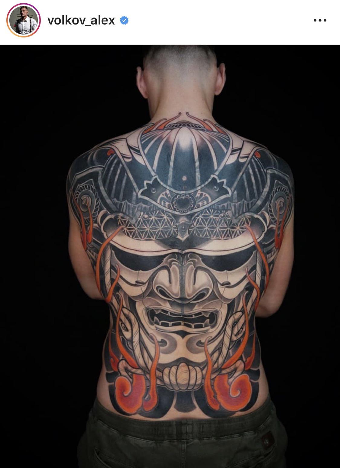 Alexander Volkov Back Tattoo: Check Out the Cool Design!