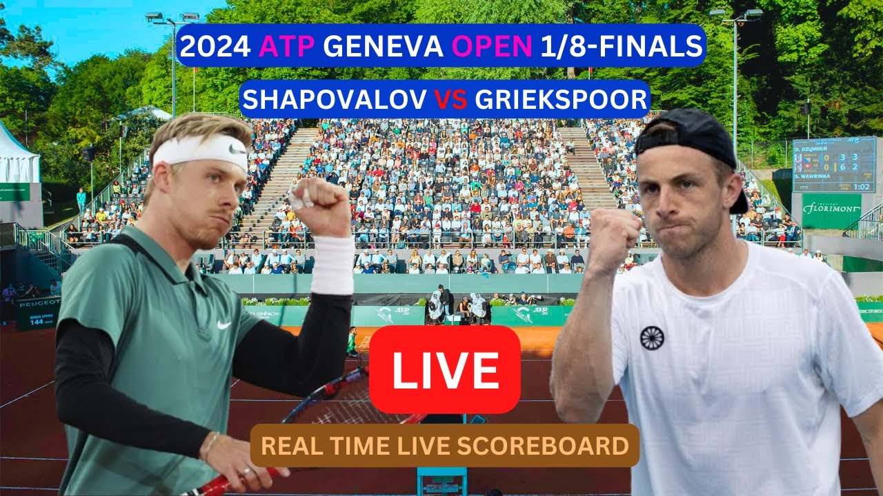 Denis Shapovalov vs Tallon Griekspoor: Live Score (Follow the match and dont miss any action)