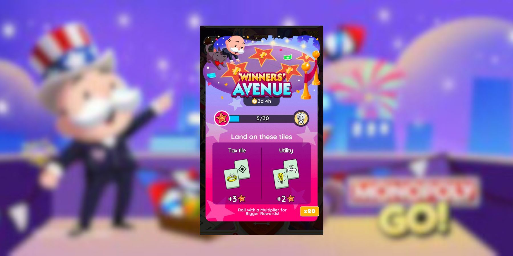 Winners Avenue in Monopoly GO: Unlock All Rewards - Step by step