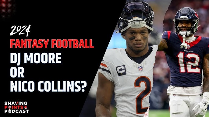 Nico Collins vs DJ Moore, help you decide which player makes better performance