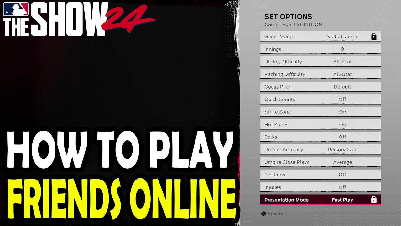 Play with Friends:How to Play Co op MLB The Show 24 (Simple online guide!)