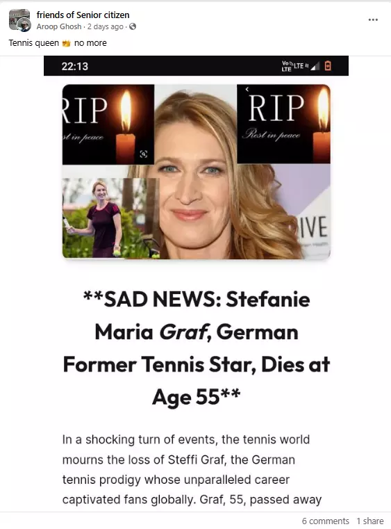 Steffi Graf Death: Separating Fact from Fiction Regarding the Tennis Stars Status.