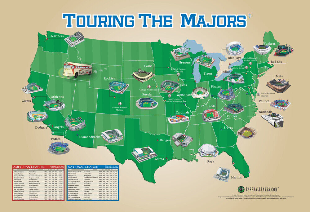 Ultimate Baseball Parks Map: Your Guide to MLB Stadiums!