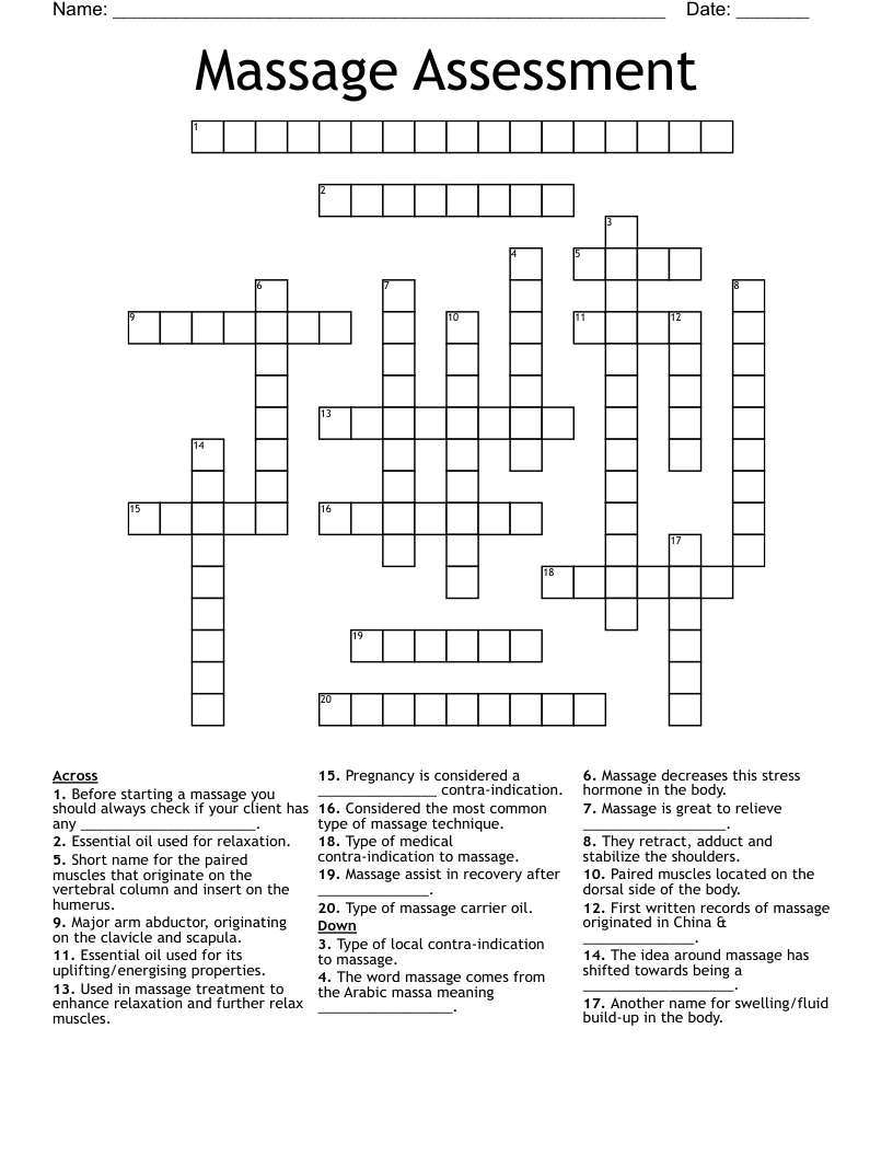 Crossword Massage: What Is It? (Simple Guide for Beginners)