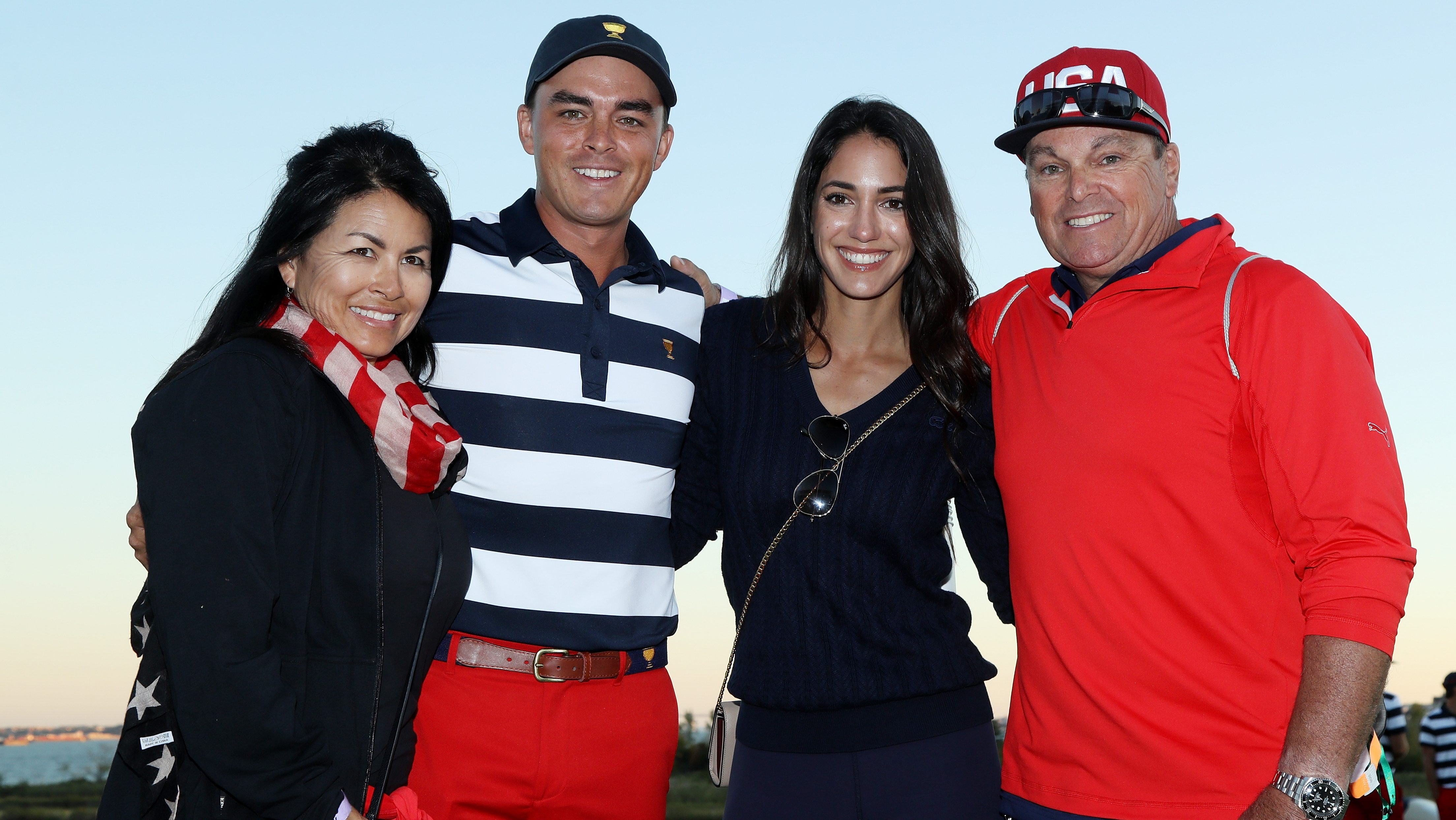 Rickie Fowlers Parents:cheer on their champion son.