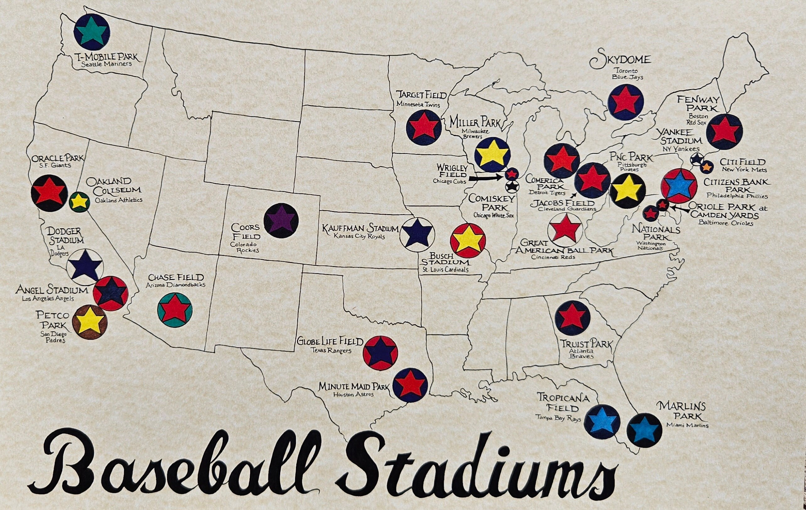 Ultimate Baseball Parks Map: Your Guide to MLB Stadiums!