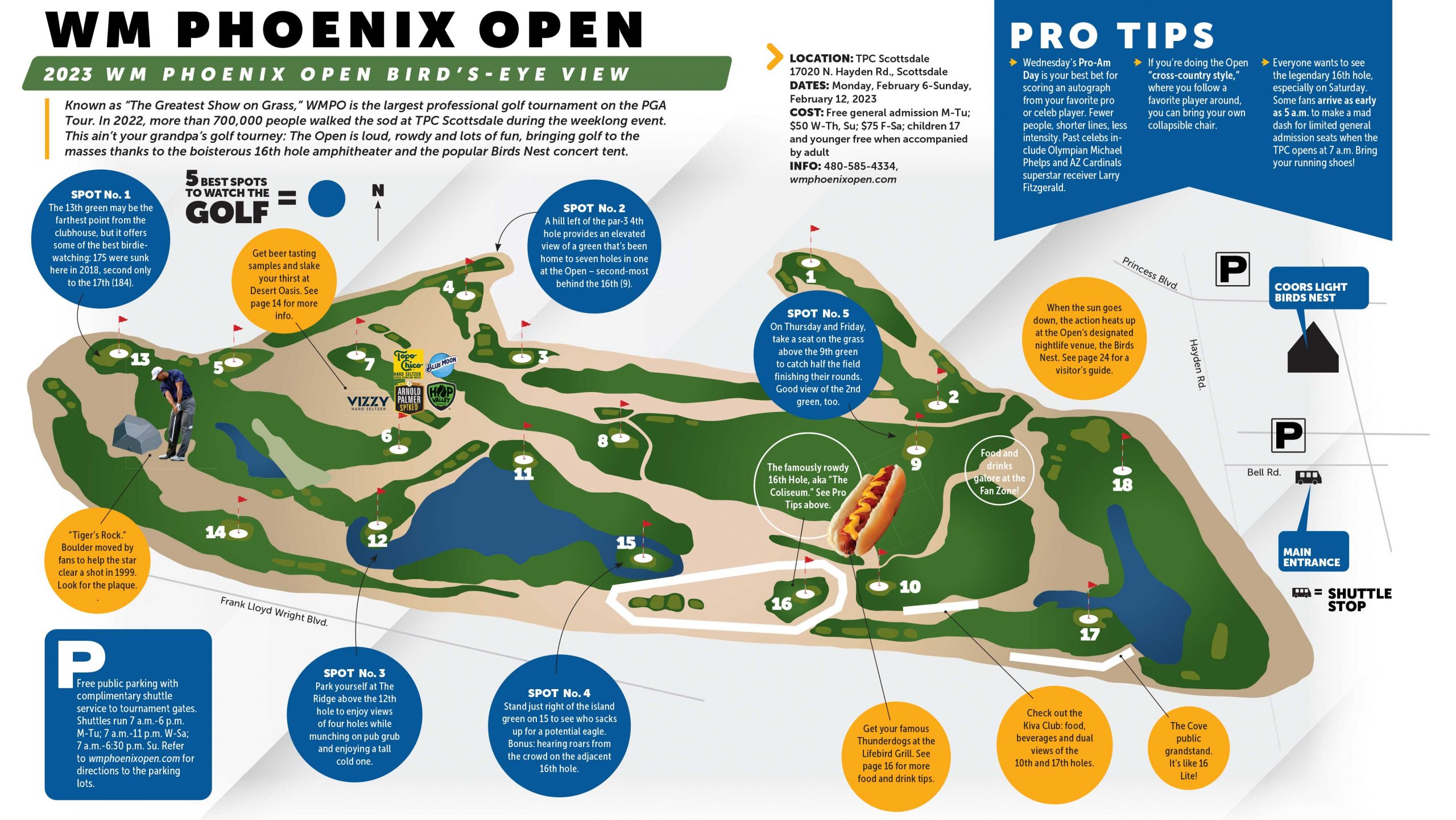 Waste Management Phoenix Open Map: Dont Get Lost on the Course.