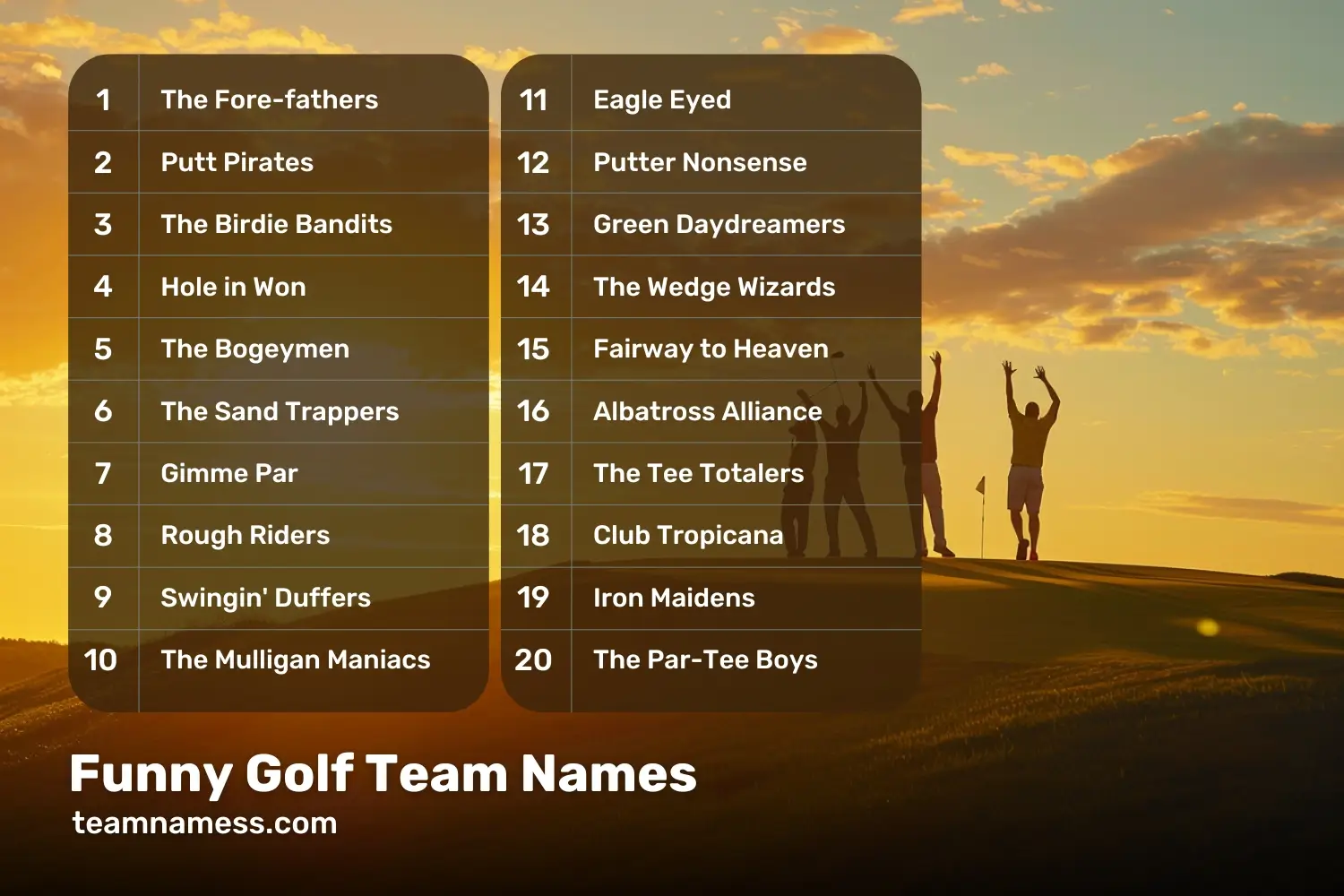 Funny Names for Golfers: Get Creative & Give Your Friends a Good Laugh!