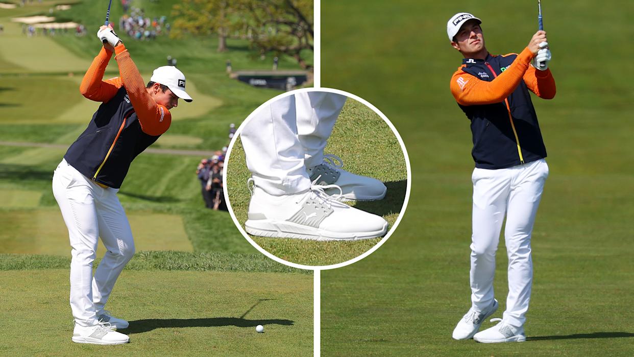 New Gear Alert: Viktor Hovland Debuts Stylish New Shoes.